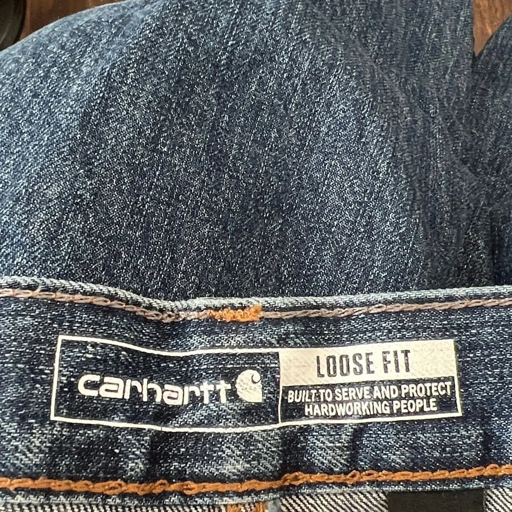 NWT Carhartt Men's Loose Fit Utility Jean Size Men’s 50 Color Blue